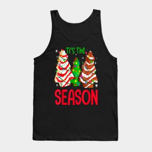 Ti's The Season Christmas Tree Cakes Debbie Xmas Tank Top